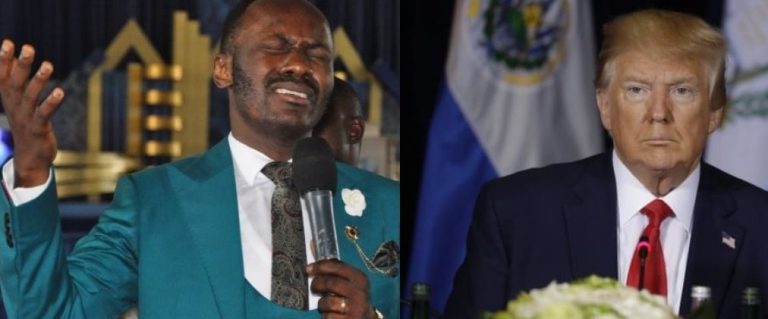 Netizens blasts Apostle Suleman over his failed prophecy on US election, after saying Kamala Harris will become President not Trump (Video)