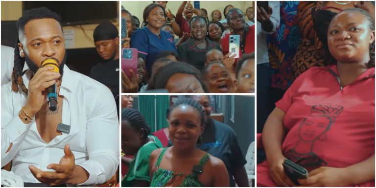 “I’m celebrating life with the special ones who bring new life into the world” – Flavour writes as he clears hospital bill of mothers on his birthday (Video)