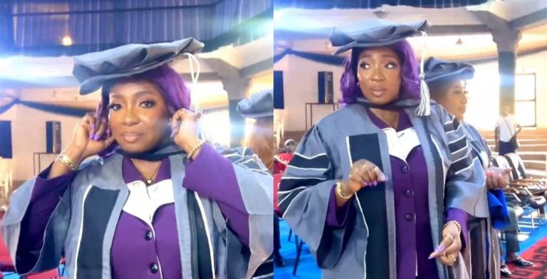 “Address me well now” – Anita Joseph tells Nigerians as she bags doctorate in humanity (Video)