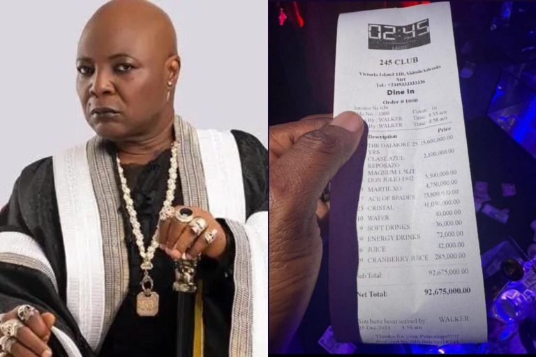 Must be Seyi Tinubu’s friends and APC members, they’re the only people who can afford it – Charly Boy reacts as man spends N92 million at a bar in one night