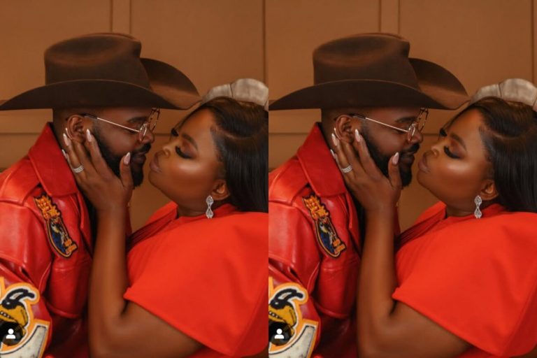 Falz tensions the internet with romantic photo of him and Funke Akindele