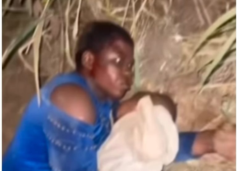 Woman badly beaten by her husband and kicked out with their baby, rescued (video)