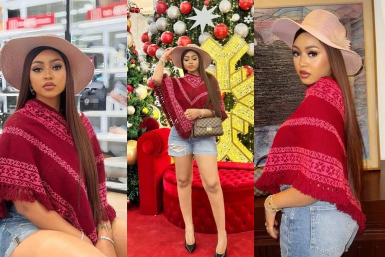 “Senator’s wife dressing like an ashawo” – Fan slams Regina Daniels over her outfit to a recent outing