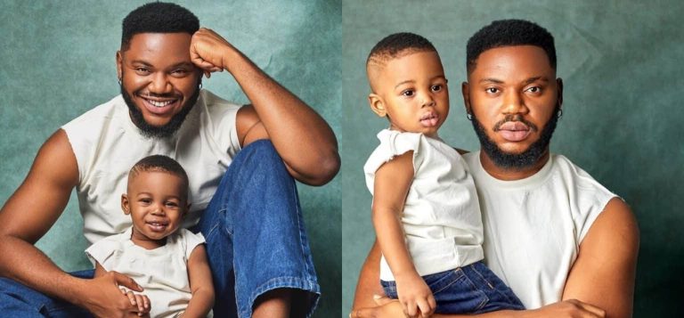 “I wished for this before 30 and boom, my answered prayer” – Actor Somadina Adinma grateful as he shares adorable photos of him and his lookalike son