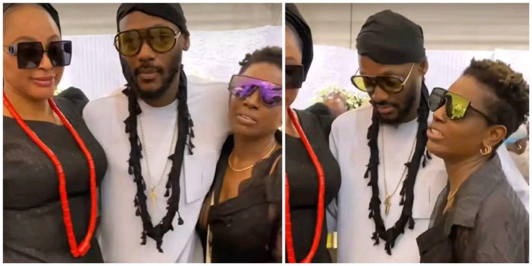 “Even her dressing and her behavior shows she isn’t normal” – Netizens react to resurfaced video of Annie Idibia’s appearance at Mabel Makun’s mother’s burial