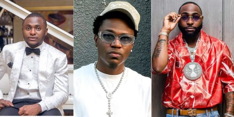 “Oh God, I can’t stop laughing” – Singer Davido reacts to the drama between Ubi Franklin and Spyro (Video)