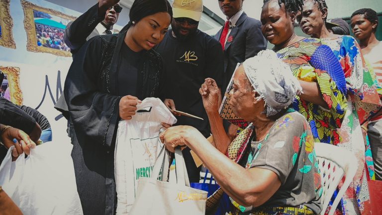Mercy Chinwo and husband uplift community with generous donations