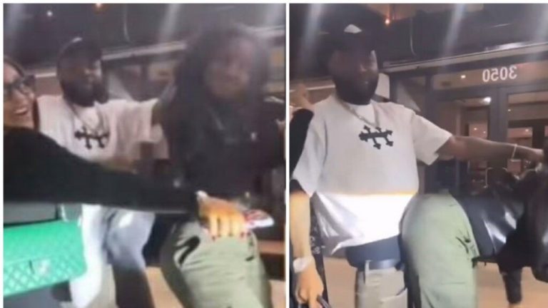 Davido bends Chioma, mimics bedroom move in public; fans says it’s inappropriate (Video)