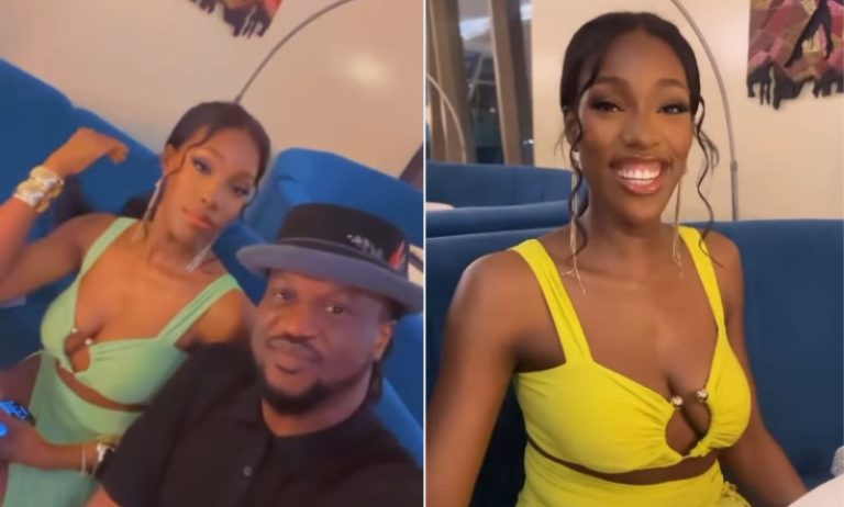 “Can your woman be like this, sexy mama?” – Paul Okoye asks men as he shares sweet moments with wife, Ifeoma (Watch)