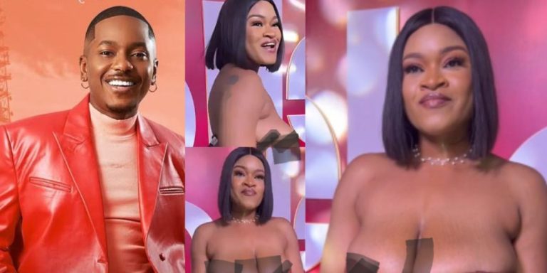 “This is just nonsense” – Outrage as lady exposes her body at actor Timini Egbuson movie premiere (Watch video)