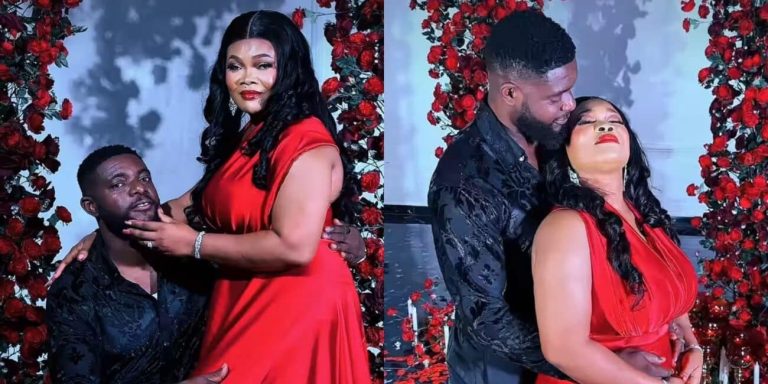 “Mr and Mrs Madu” – Ruby Ojiakor affirms love for husband as they celebrate their first Valentine as a couple